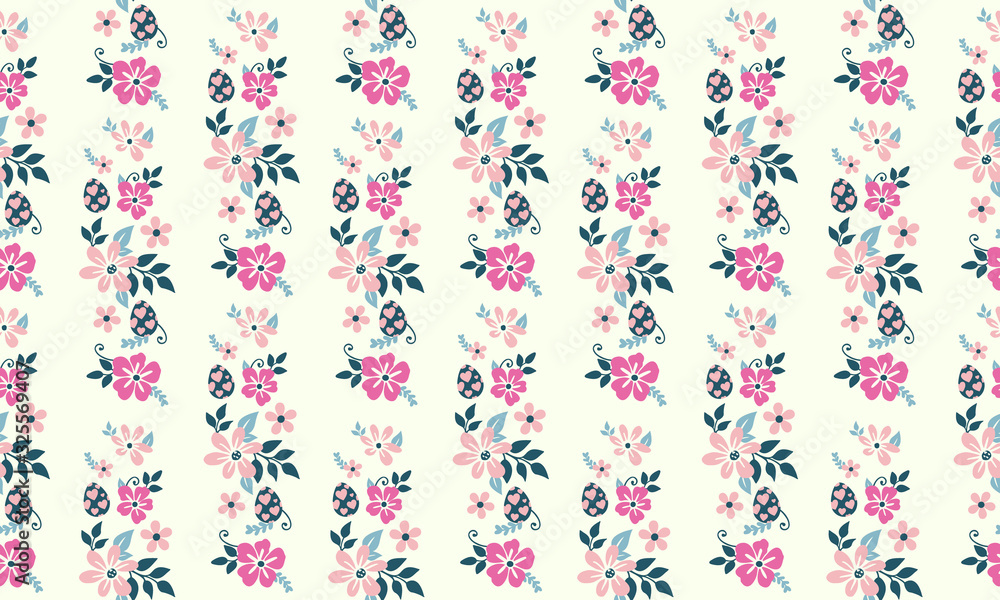 Abstract egg pattern background for Easter, with leaf and flower drawing. Abstract egg pattern background for Easter, with leaf and flower drawing.
