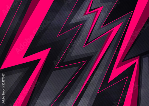 Flash Pink Abstract patern For Sport Jersey