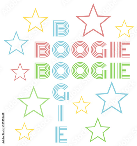 vintage retro 70's style boogie dancing design