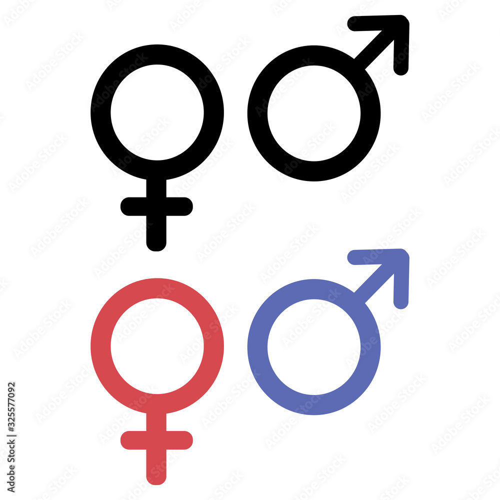 male and female symbols male and female symbols