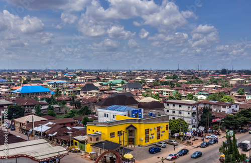 Rooftop View of Benin City, Edo State, NIgeria