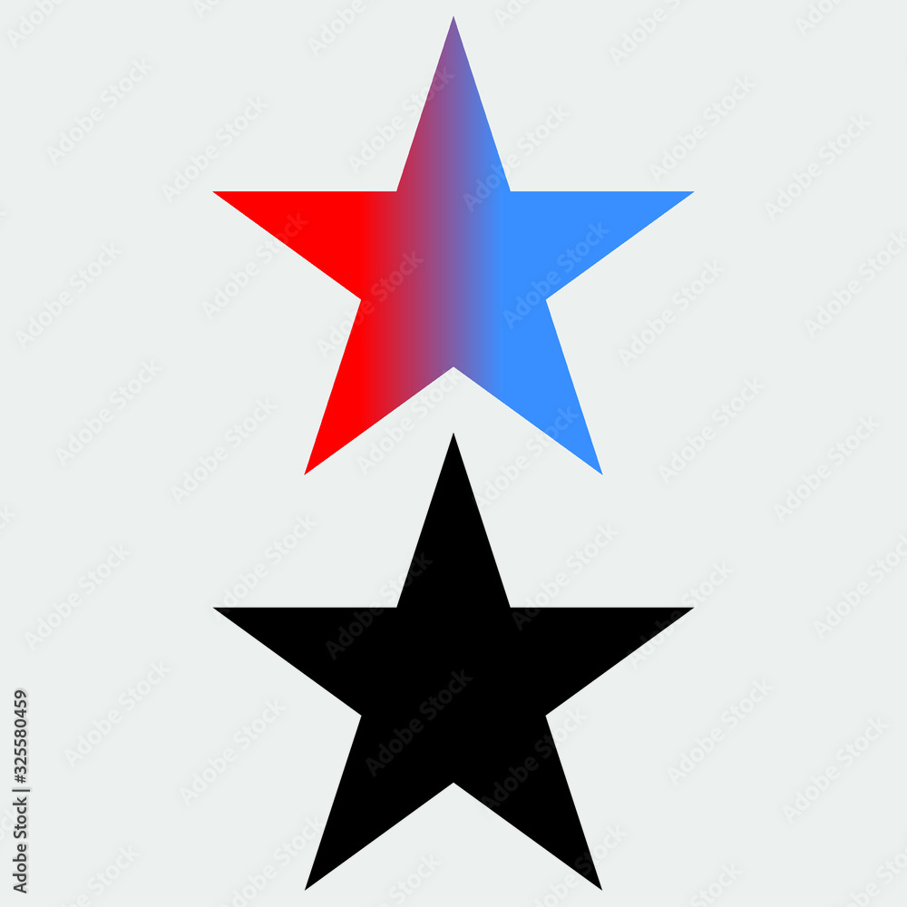 Obraz premium star on white background