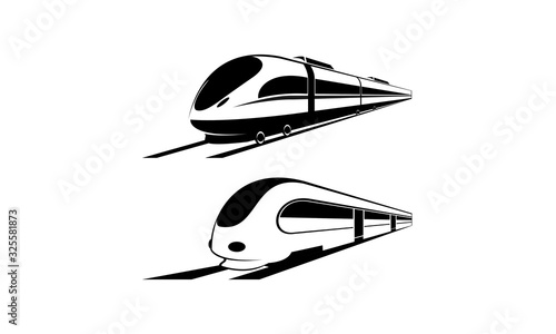 Express train set template vector