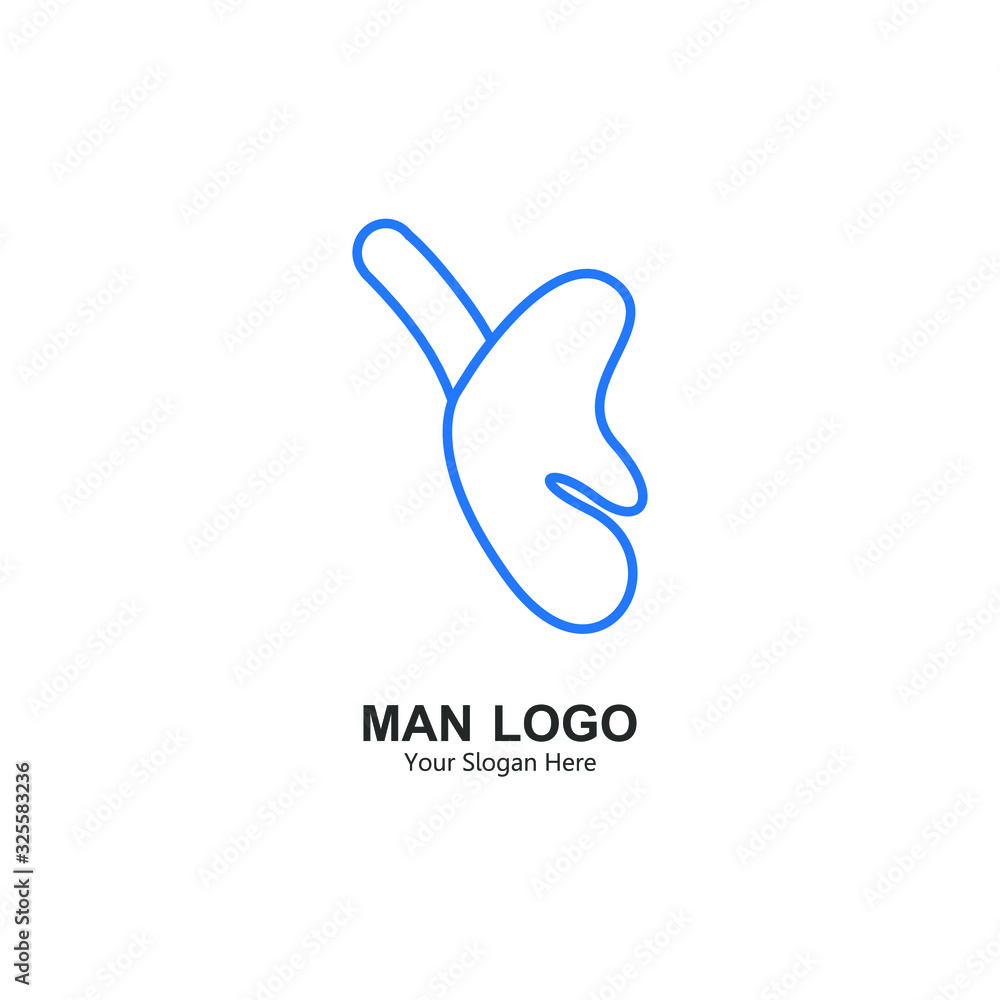 men's logo. logo with male sex illustration design with simple blue line art. for corporate symbols and men's health. modern template. illustration vector men's logo. logo with male sex illustration design with simple blue line art. for corporate symbols and men's health. modern template. illustration vector