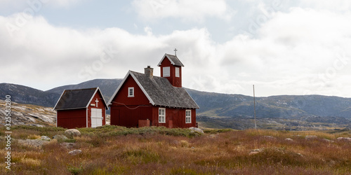 Ilimanaq settlement church, Western Greenland formerly known as Claushavn