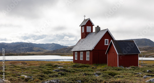 Ilimanaq settlement church, Western Greenland formerly known as Claushavn photo