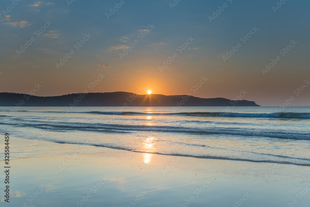 Hot Summer Sunrise Seascape