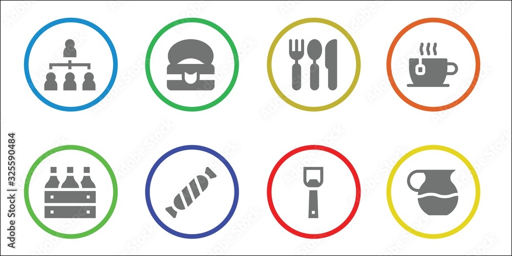 Modern Simple Set of food Vector filled Icons Modern Simple Set of food Vector filled Icons