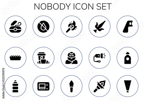 nobody icon set