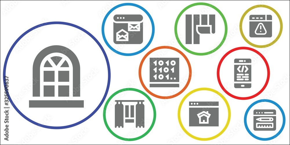 window icon set window icon set