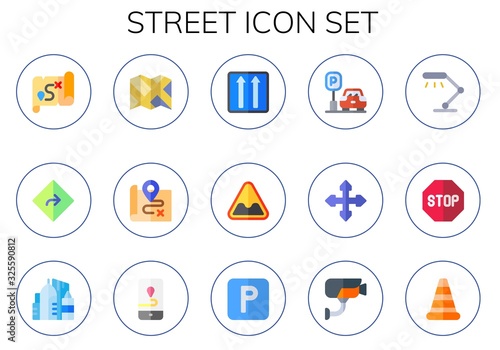 street icon set