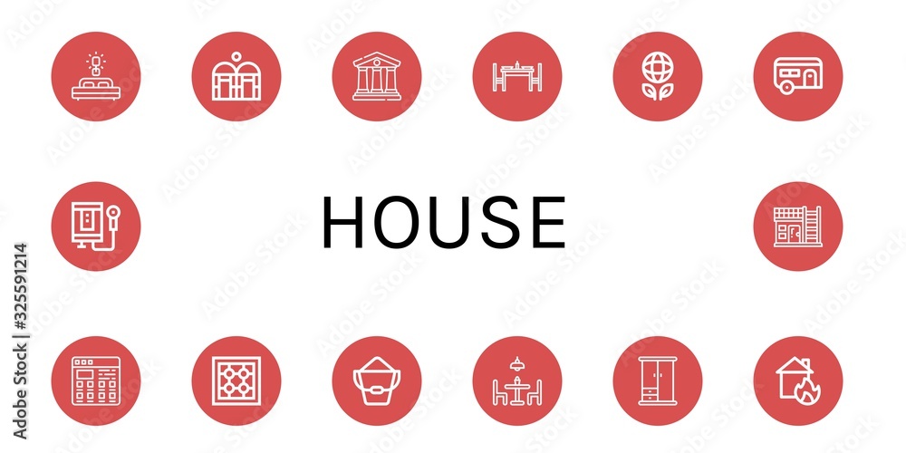 house icon set house icon set