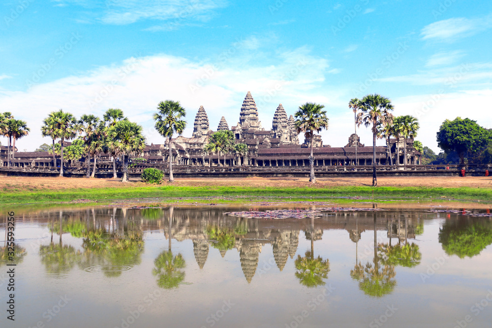 Famous landmark Angkor Wat complex, Siem Reap, Cambodia