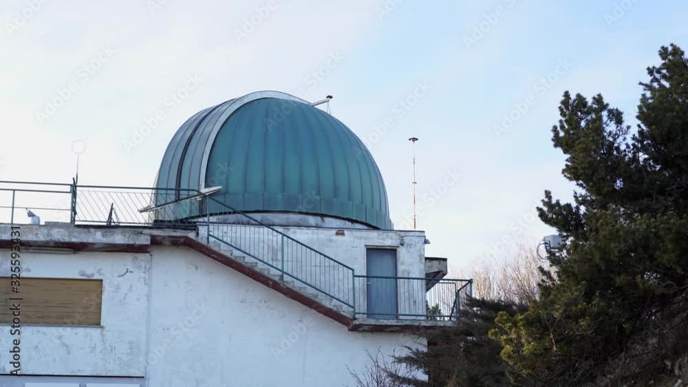Tilt up on astronomical observatory in Varese, Italy Tilt up on astronomical observatory in Varese, Italy