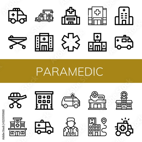 Set of paramedic icons