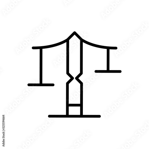Simple scale line icon.