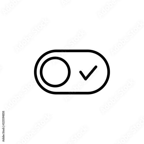 Simple switch line icon.