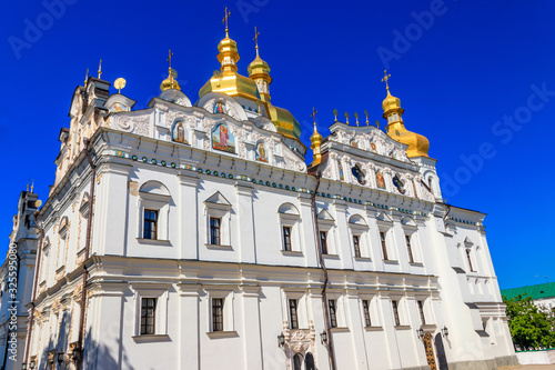 Dormition Cathedral of the Kiev Pechersk Lavra (Kiev Monastery of the Caves) in Ukraine © olyasolodenko