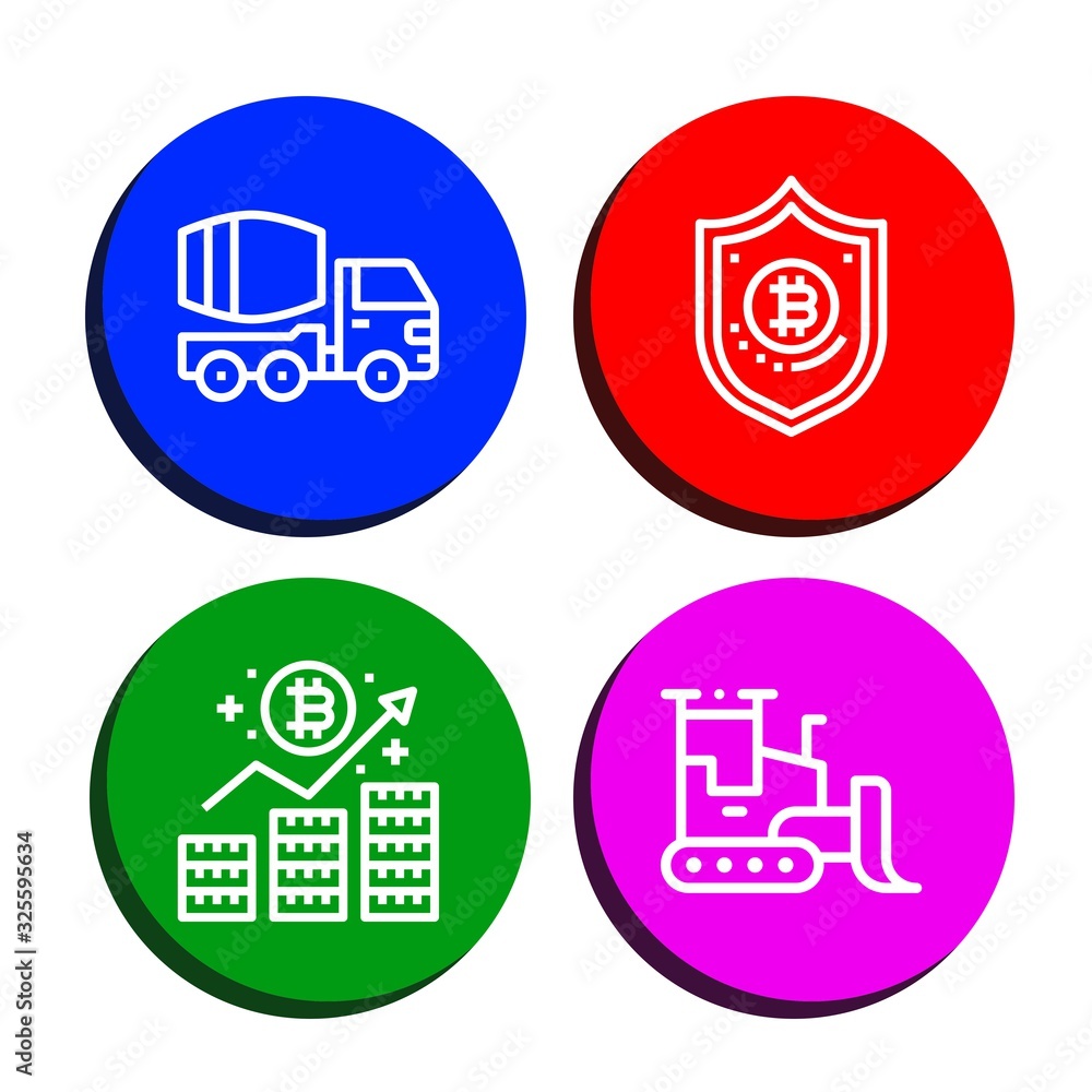 mining simple icons set mining simple icons set