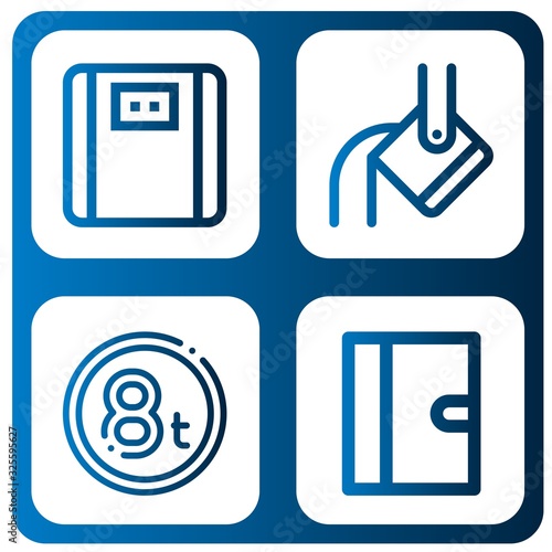 mass simple icons set