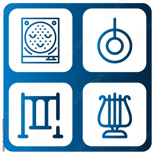 Set of playing icons