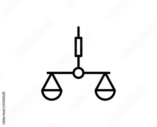 Libra line icon