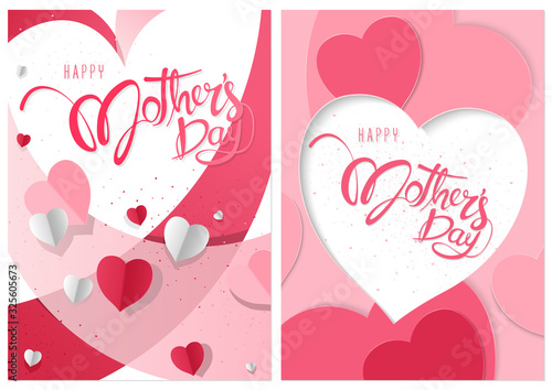 Two Greeting Card Happy Mot...