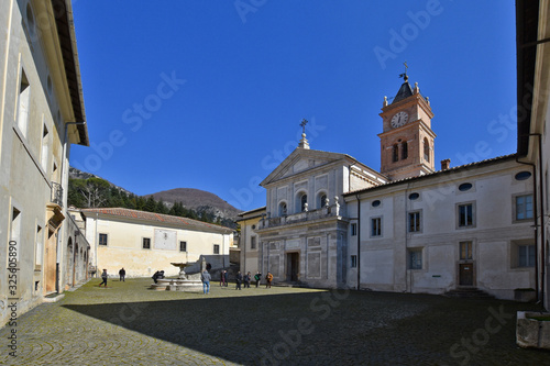 The square of the ancient abbey of Trisulti