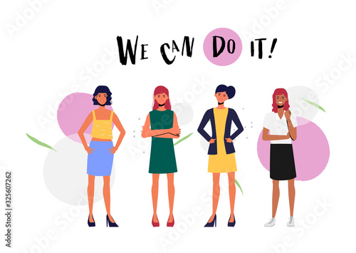 Women's day international characters.