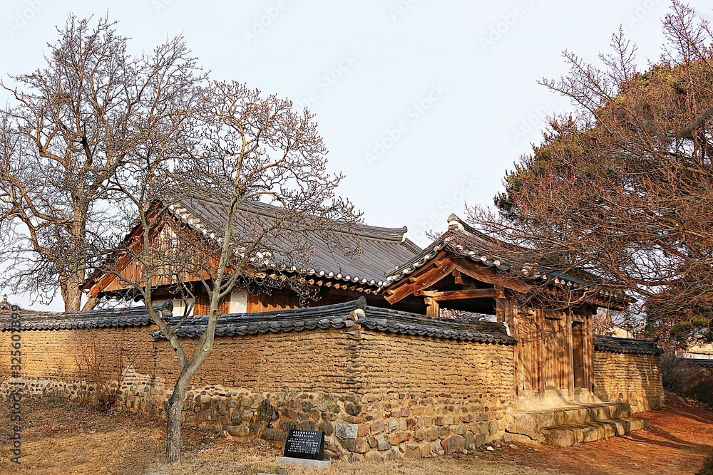 Naklejka premium 안동하회마을