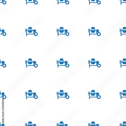 concrete mixer icon pattern seamless isolated on white background. Editable filled concrete mixer icon. concrete mixer icon pattern for web and mobile.