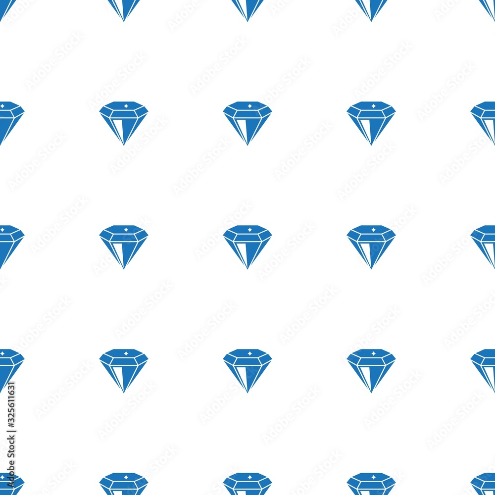 diamond icon pattern seamless isolated on white background. Editable filled diamond icon. diamond icon pattern for web and mobile.