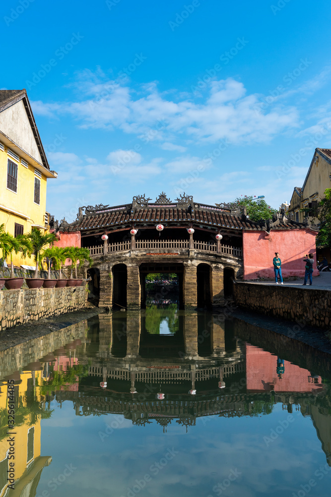Japanese bridge ancient town, The World Heritage Site at Hoi An, Vietnam