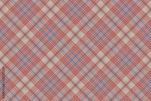 Vintage plaid fabric texture seamless pattern