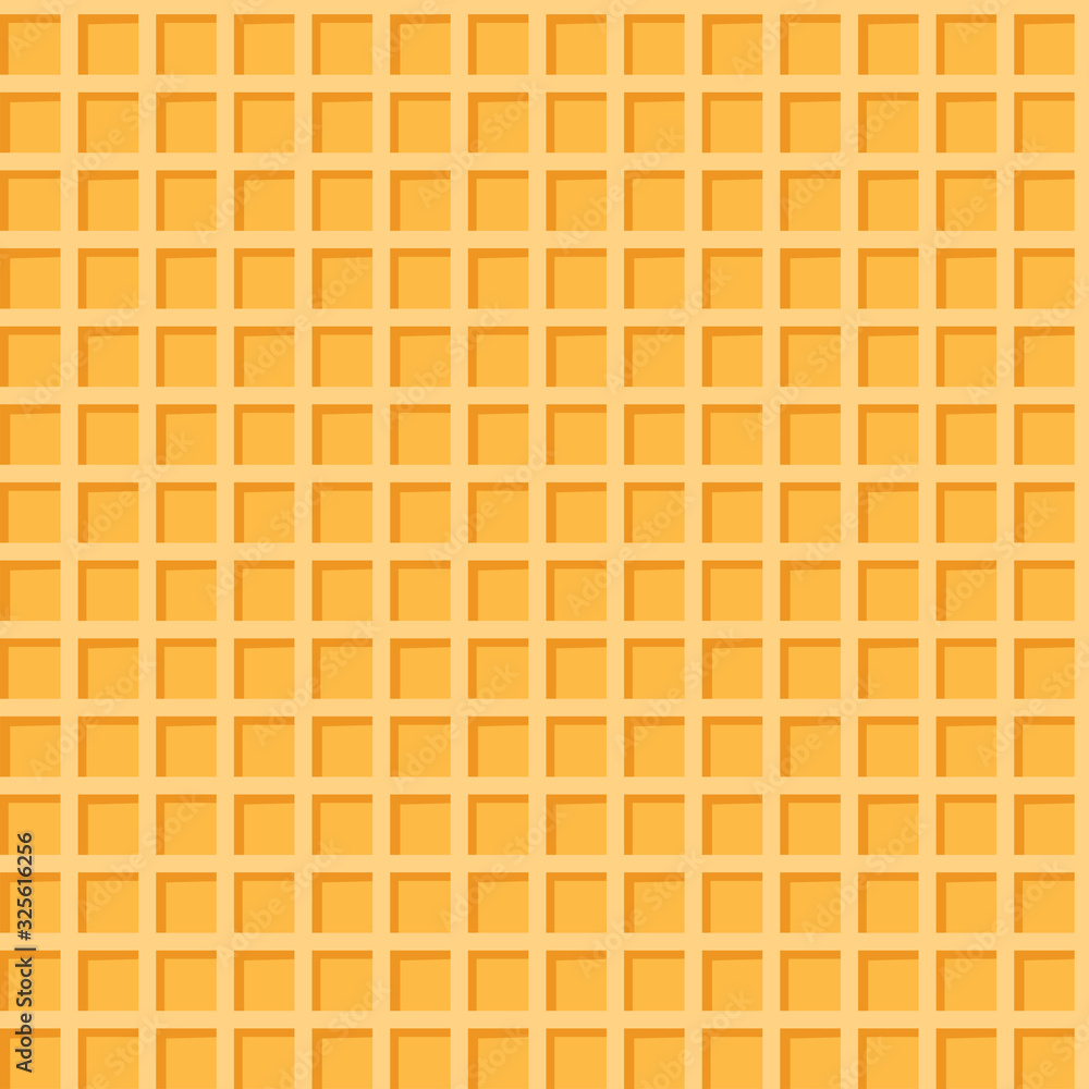 Yellow waffle seamless vector pattern Yellow waffle seamless vector pattern