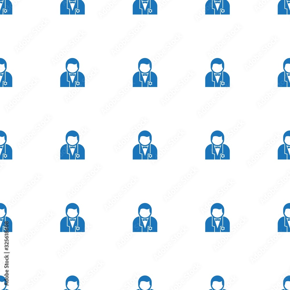 groom icon pattern seamless isolated on white background. Editable filled groom icon. groom icon pattern for web and mobile.