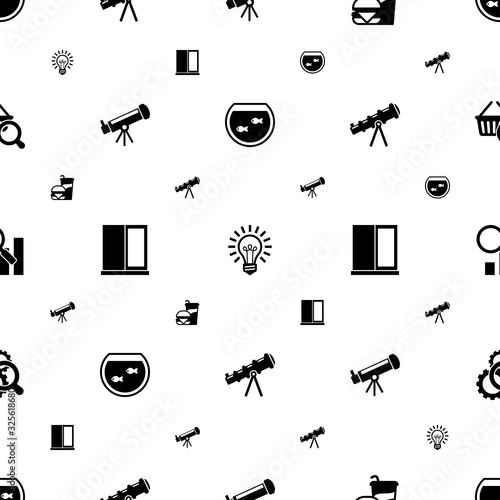 glass icons pattern seamless. Included editable filled Aquarium, Idea, Beverage, Astronomy, window, telescope, Semantic Analysis, Search optimization icons. glass icons for web and mobile.