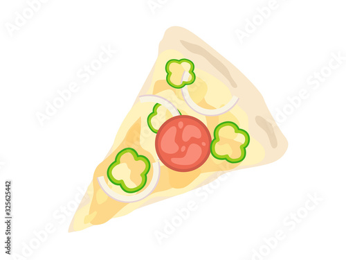 チーズのピザのイラスト