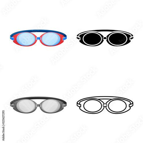 Vector design of glasses and eyewear icon. Web element of glasses and eyewear vector icon for stock.