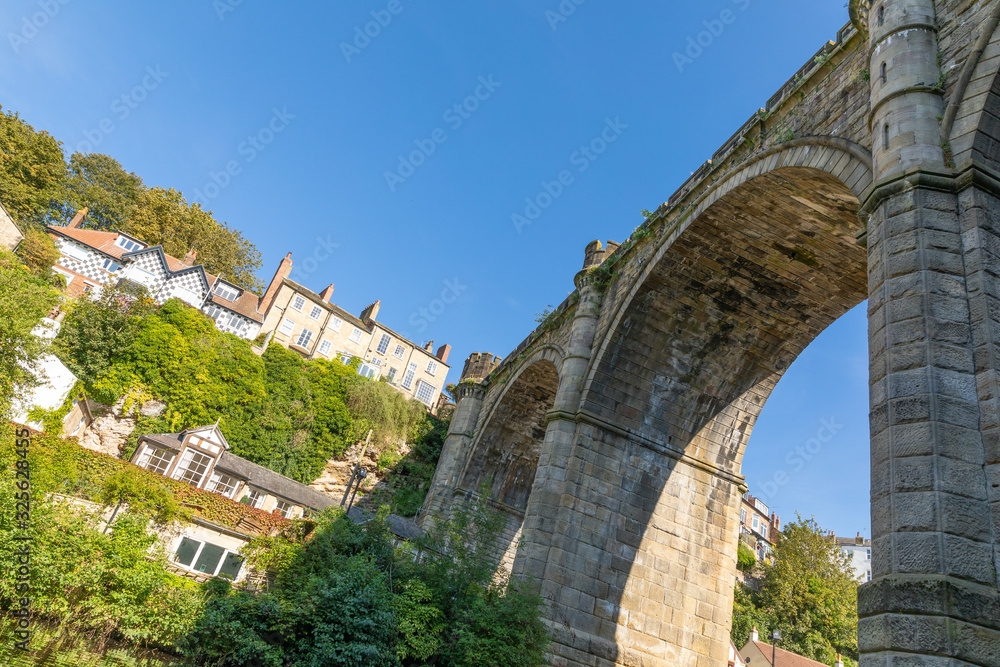 Knaresborough railway viaduct Yorkshire England