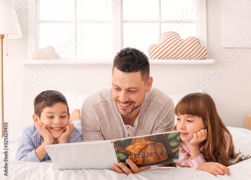 Father and his little child...