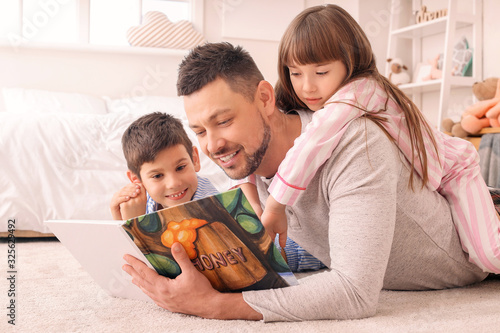 Father and his little child...