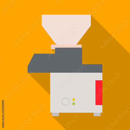 Isolated object of mincer and machine symbol. Graphic of mincer and mixer stock vector illustration.