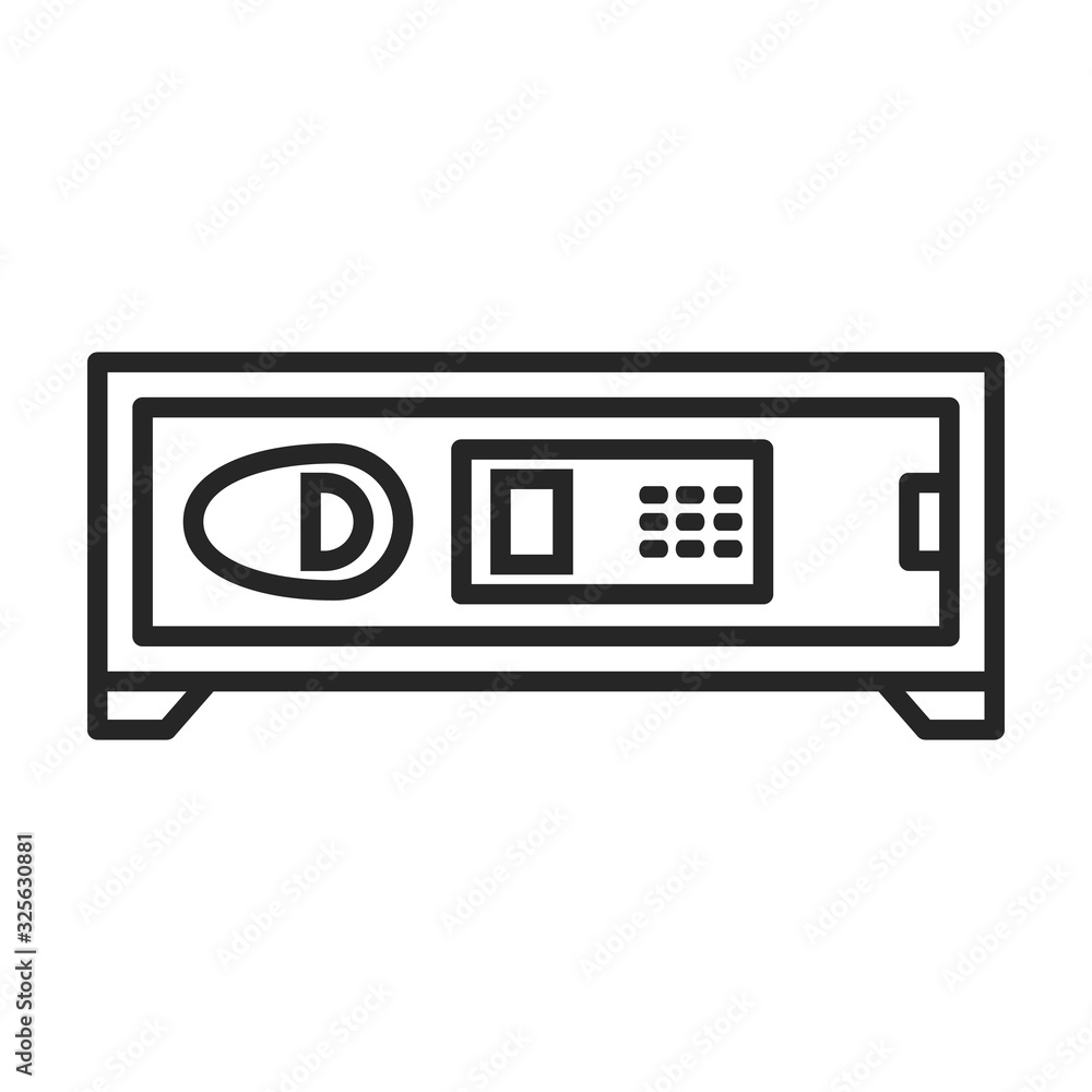 Door of storage vector icon.Outline vector icon isolated on white background door of storage . Door of storage vector icon.Outline vector icon isolated on white background door of storage .