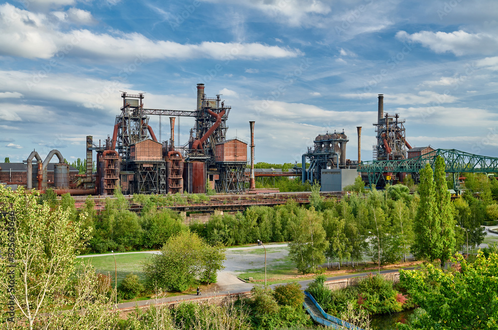Industrial factory in Duisburg, Germany.