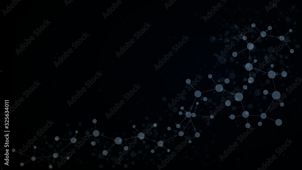  Abstract background with molecule DNA. Medical, science and technology concept.