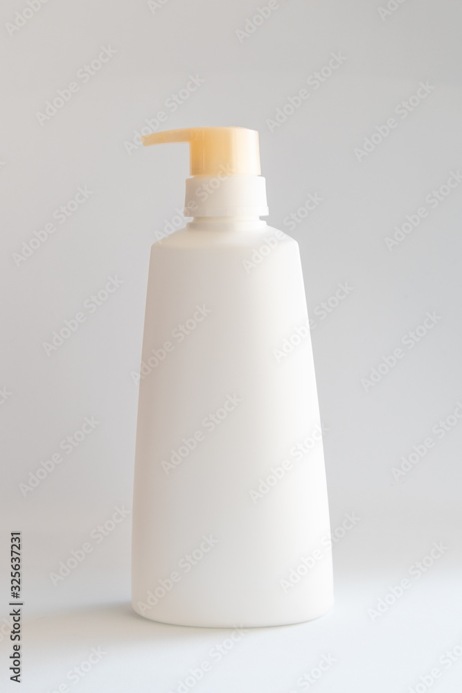 Plastic bottle whit shampoo or hair lotion Plastic bottle whit shampoo or hair lotion