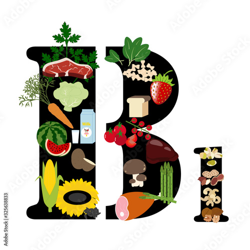 Vitamin B1 illustration