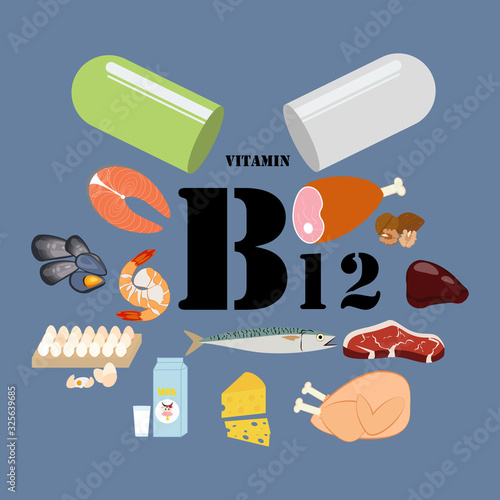 Vitamin B12 illustration