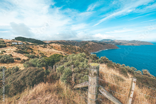 Landscape of Makara Beach in Wellington, New Zealand 